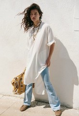 Free People Oversized White T-Shirt Dress / Tunic – XS