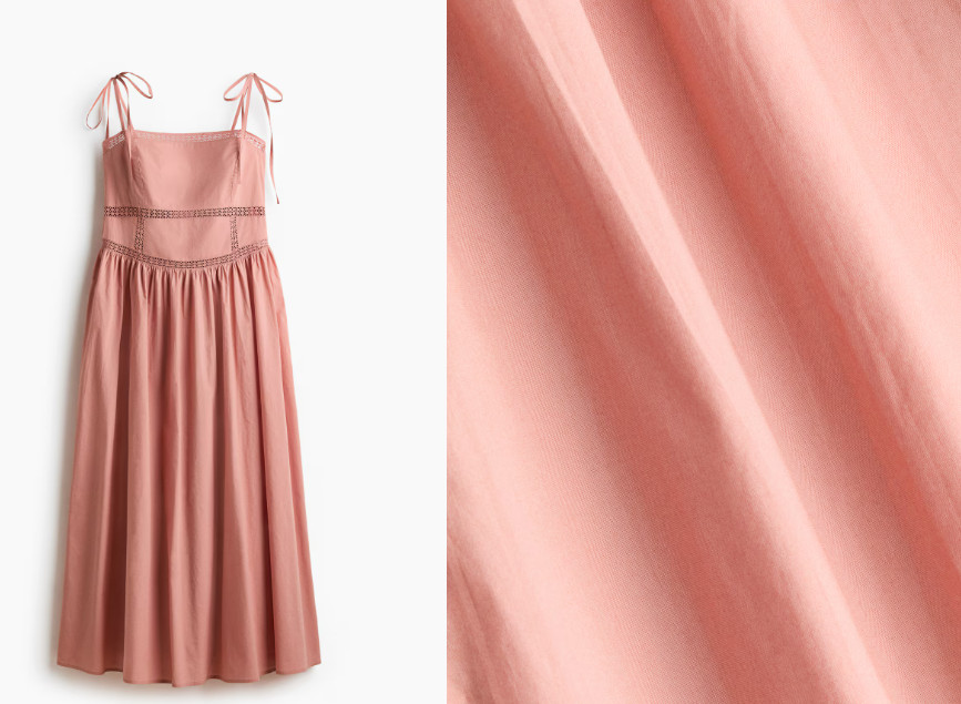 NWT H&M Dusty Pink Womens Summer Dress XS