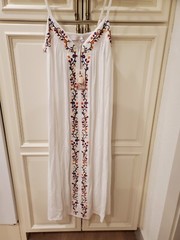 Johnny Was Ojai Embroidered Sleeveless Midi Dress Boho Chic CSW2021-A NEW