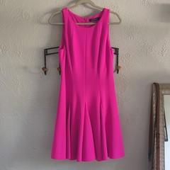 Ralph Lauren Women&rsquo;s Pink Sleeveless V-Neck Dress Size 8