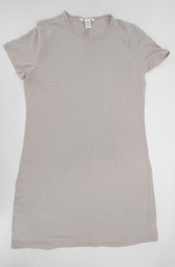 Athleta Tee Dress Womens Medium Short Sleeve Crew Neck Supima Cotton Stretch
