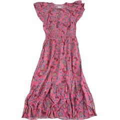 Destination 365 Regular Printed Short Sleeve Midi Dress XS Pink Floral