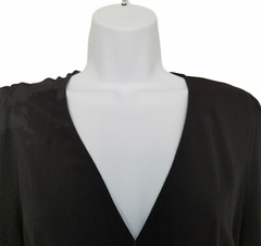 Forever 21 Contemporary Wrap Maxi Dres Size Small V-Neck Ruffle Sleeve High Low.