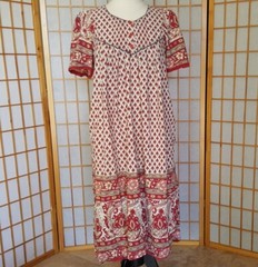 Fundamentals rn 34216 Vintage Beautiful Cotton Printed Dress