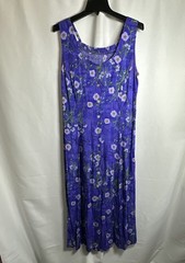 Bedford Fair Womens Long Dress Sleeveless Floral Print Multicolor Sz- 8/10 #5355