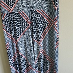Enfocus Studio GorgeousGeometric Maxi Dress – Black, White, Red