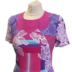 Peter Pilotto Multicoloured Shift Floral Business Dress Knee Length – Size 8