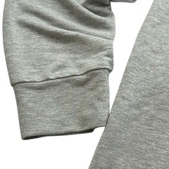 Tommy Hilfiger Hoodie Dress Womens M Gray Logo Sweatshirt Midi Casual Drawstring