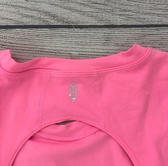 FREE PEOPLE MOVEMENT EASY DOES IT Womens Sz Small Pink Cut Out Back Shorts Dress