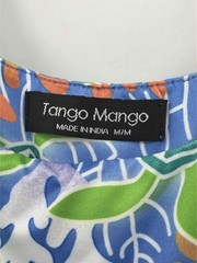 Pre-Owned Tango Mango Blue Size Medium Knee Length Sleeveless Dress