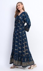 Elegant Bohemian Maxi Dress Formal Pockets Trendy Fashion One Size 8 10 12 14 16
