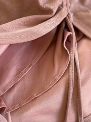 Pink Mauve Asymmetrical Ruched Hem Sleeveless Special Occasion Party Dress Sz M