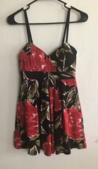 WET SEAL Womens Strappy Dress Size Medium Juniors Semi Padded Adjustable Straps