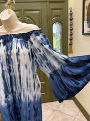 Bohemian Chic Tie-Dye Shirt Dress – Women&rsquo;s Size Large