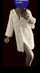 🇬🇧 Unique Handmade Crochet Jacket 🇫🇷