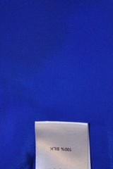 Mason Womens Solid Silk Abstract Slit Strap Low Back High Low Dress Blue Size 0