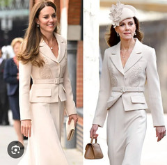 Self-Portrait Tailored Crepe Lace Blazer Dress UK 14 US10 ASO Kate Middleton 26