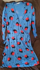BODEN Women&rsquo;s Blue Floral Long Sleeve True Wrap Dress US 8R EUC