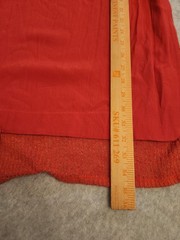 RO & DE Tank Dress Womens Large Red Sleeveless Hi-Low Sweater Dress Made USA