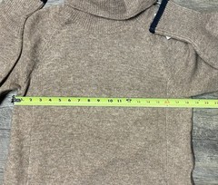 Hatley Women’s Swing Sweater Dress Turtleneck Oatmeal Size Small