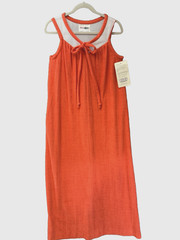 VTG Shadowline Coverup Loungewear Maxi Cotton Terry Dress NOS w/Tag Sz S/M