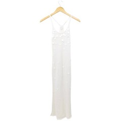 Summersalt White Sleeveless The Crochet Paillette Midi Dress Size Small Beachy