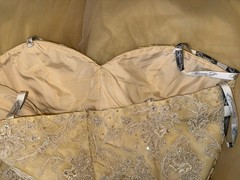 Stunning Ivonne D Beaded Lace Mother of the Bride Gown Set Champagne Sz 16
