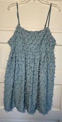 NEW Wild Fable Adjustable Strap Textured Dress , Slate Blue XXL