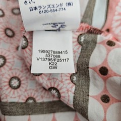 Lands End Poplin Shift Dress Pink Floral Sleeveless Collared VNeck Womens Medium