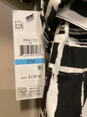 NWT DKNY Plus Size Collared Button Down Dress, size 20W, $139