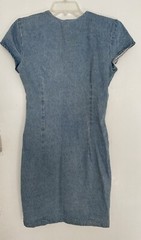 Vtg 1990 Women’s Denim Dress With Accented Pearls By Buyer Too! Size 5