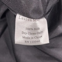 SIZE 6 LAUREN MOFFATT SILK DRESS LUXURY BLACK GOLD BEIGE ELASTIC WAIST EVENT