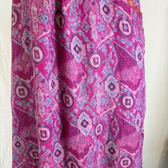 Handmade Multicolor Floral Geometric Maxi Sundress Sz L. SIlk?