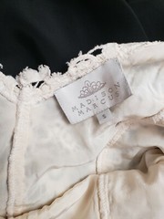 MADISON MARCUS Size S Beige & Black Crochet Sleeveless Dress( /B10)