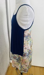 Bohemian Patchwork Viscose Asymmetrical Slip Dress Festival Hippie Top Knit Wove