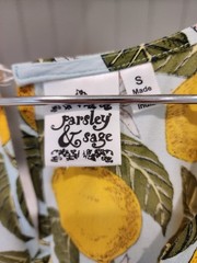 Parsley and Sage Lemon Print Dress
