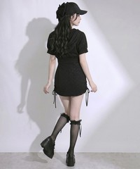 Cami Dress X Hoodie Glitter Sweatshirt Set Up Large Size Available Jirai New