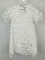 Crown & Ivy Floral Boho Shift Wedding Classic Size L White Floral Women Dress