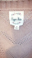Long Cardigan Rose Sweater w/ Pockets