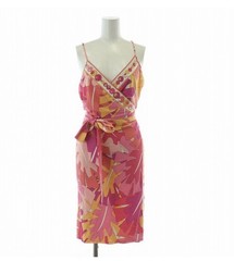 EMILIO PUCCI Pink kaleidoscope wrap dress made in Italy IT 40 / UK 8 / US 6