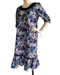 Vintage LIBERTY HOUSE for Naturally Petite Muumuu Hawaiian Aloha Floral Dress PS
