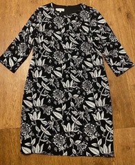 Women Hobbs dress black polyester 40/L/48 #98R1