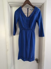 Antonio Melani Size 0 Royal Blue Bodycon Dress Sexy Chic Business Streetwear
