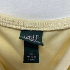 Wild Fable Women&rsquo;s Yellow Cowl Neck Satin Mini Sheath Sleeveless Dress Size XL