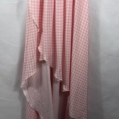 Show Me Your Mumu Pink Gingham High Low Maxi Dress Size Small