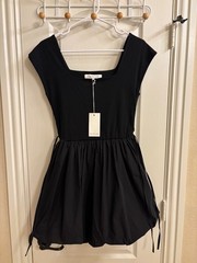 Sofie the Label Womens Mini Dress Bubble Hem Black NWT Size Medium