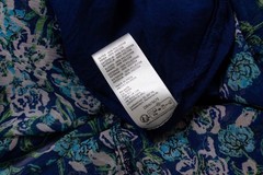 Free People See It Through Maxi Dress L Twilight Combo Floral Boho Sheer