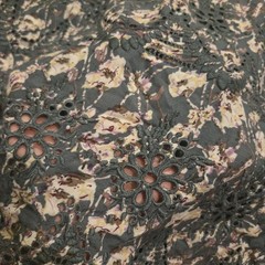 Sundance Dress Womens L Blue Ditzy Floral Peasant Boho Prairie Eyelet Cowgirl