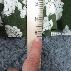Sugarlips Dress Womens XS Green Floral Fit & Flare Short Smocked Ruffle