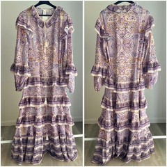NWT Flounced Tunic Dress Medium Unlined Measurements